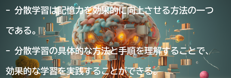分散学習の具体的な方法と手順の要点まとめ