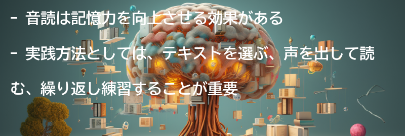 音読の効果を実感するための実践方法の要点まとめ