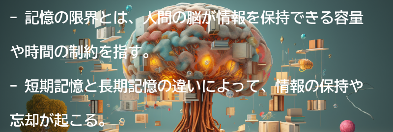 記憶の限界とは？-の要点まとめ