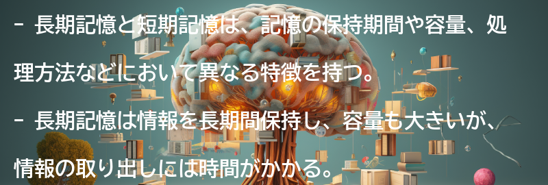 長期記憶と短期記憶の違い-の要点まとめ