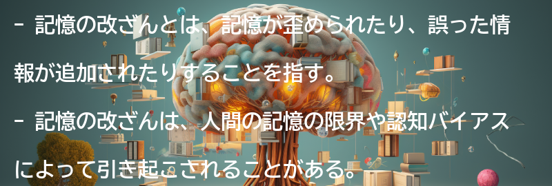 記憶の改ざんとは？-の要点まとめ