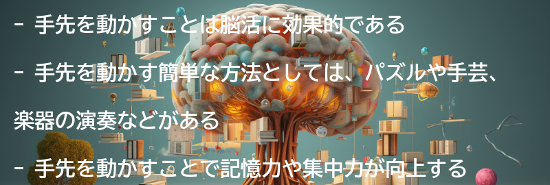 手先を動かす簡単な方法とアクティビティの要点まとめ