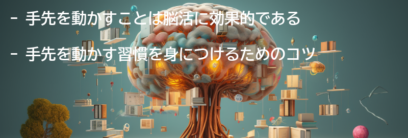 手先を動かす習慣を身につけるためのコツの要点まとめ