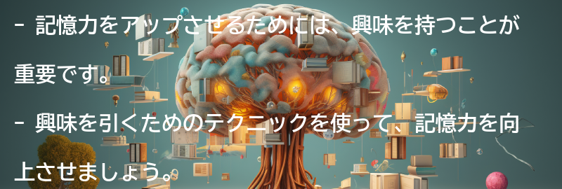 興味を引くためのテクニックの要点まとめ