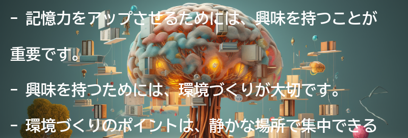 興味を持つための環境づくりの要点まとめ