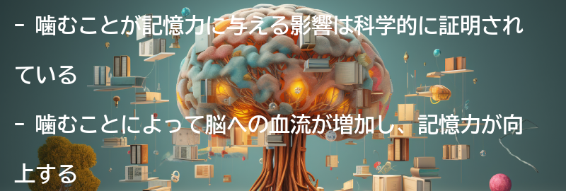噛むことが記憶力に与える影響の要点まとめ