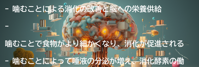 噛むことによる消化の改善と脳への栄養供給の要点まとめ