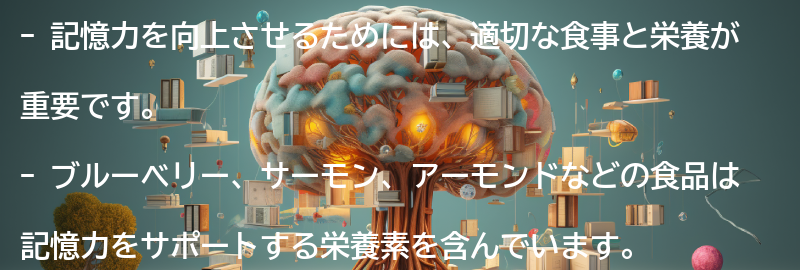 記憶力を向上させるための食事と栄養の要点まとめ