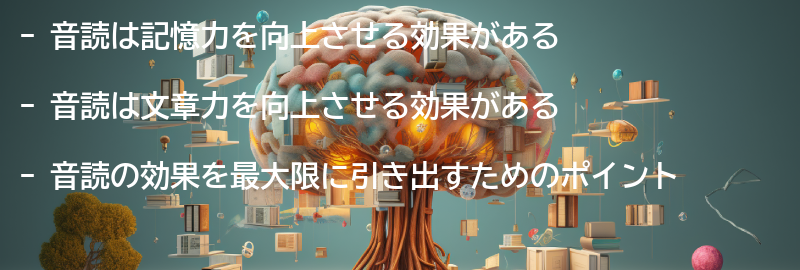 音読の効果とは？の要点まとめ
