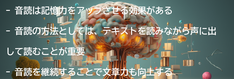 記憶力をアップさせるための音読の方法の要点まとめ