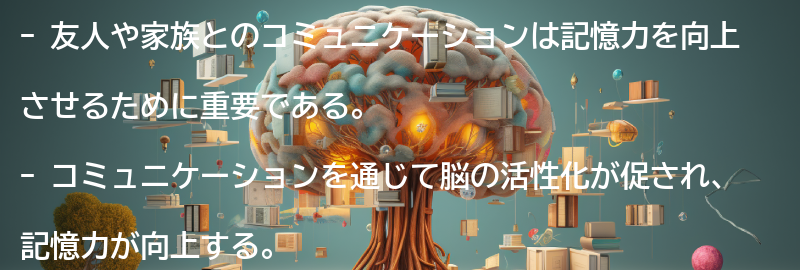 友人や家族とのコミュニケーションの重要性の要点まとめ