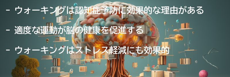 ウォーキングが認知症予防に効果的な理由の要点まとめ