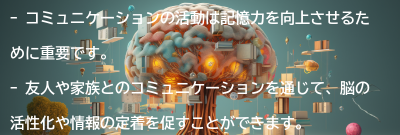 コミュニケーションの活動例の要点まとめ