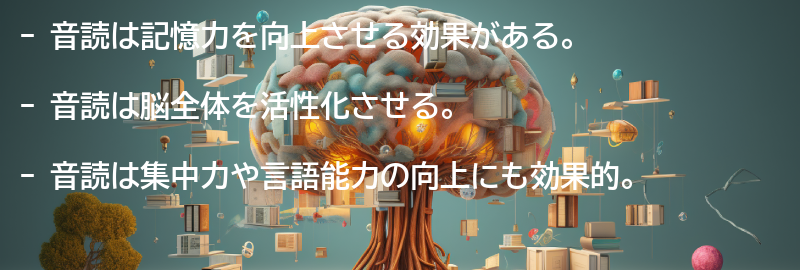音読の効果とは？の要点まとめ