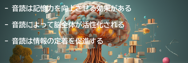記憶力アップに音読が効果的な理由の要点まとめ
