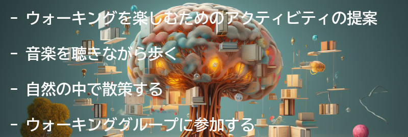 ウォーキングを楽しむためのアクティビティの提案の要点まとめ