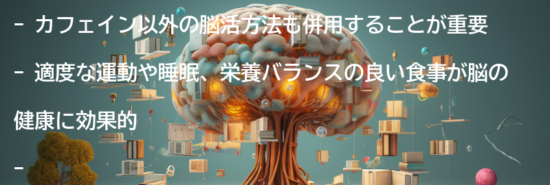 カフェイン以外の脳活方法も併用しようの要点まとめ