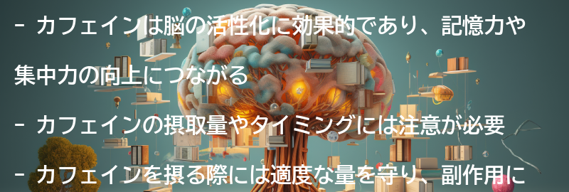 カフェインを摂ることで得られる脳活の効果とは？の要点まとめ