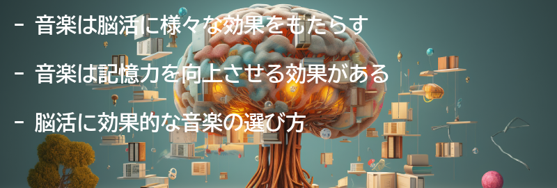 音楽が脳活に与える効果とは？の要点まとめ
