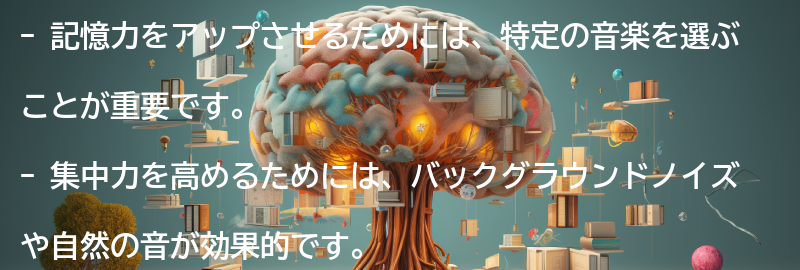 記憶力をアップさせるための音楽の選び方の要点まとめ