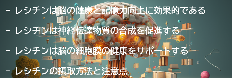 記憶力向上にレシチンが効果的な理由の要点まとめ
