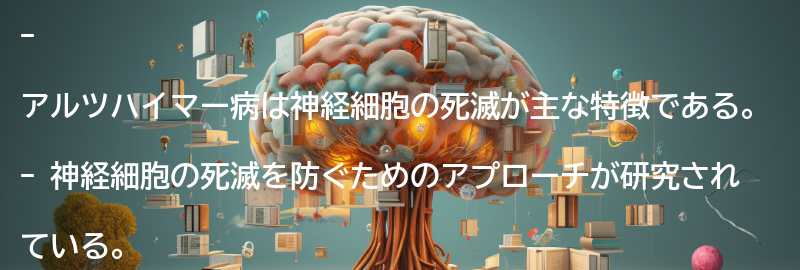 アルツハイマーの治療における神経細胞の死滅へのアプローチの要点まとめ