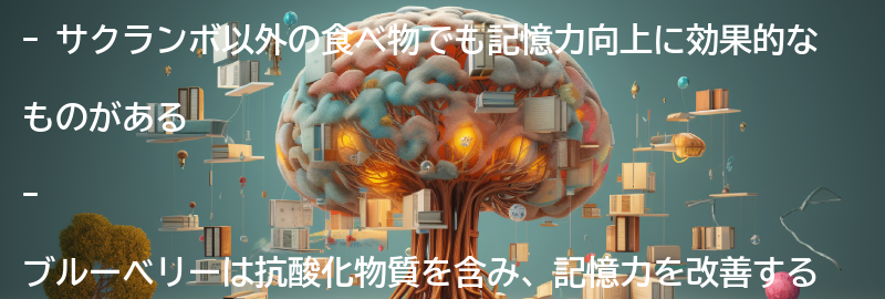 サクランボ以外の記憶力向上に効果的な食べ物の要点まとめ