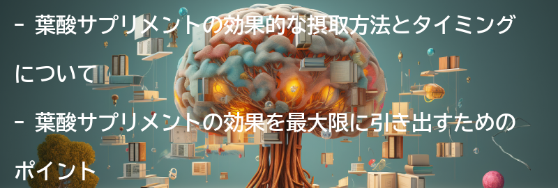 葉酸サプリメントの効果的な摂取方法とタイミングの要点まとめ