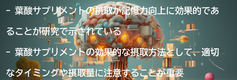 葉酸サプリメントのおすすめ商品紹介の要点まとめ