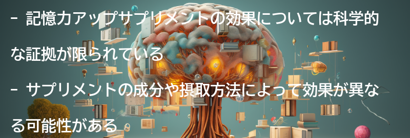 サプリメントの効果とは？の要点まとめ