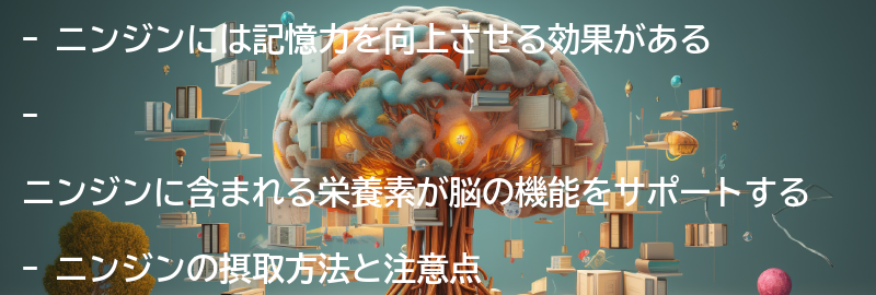 ニンジンと記憶力の関係性の要点まとめ