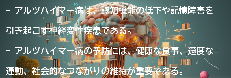 アルツハイマー予防について考えるの要点まとめ